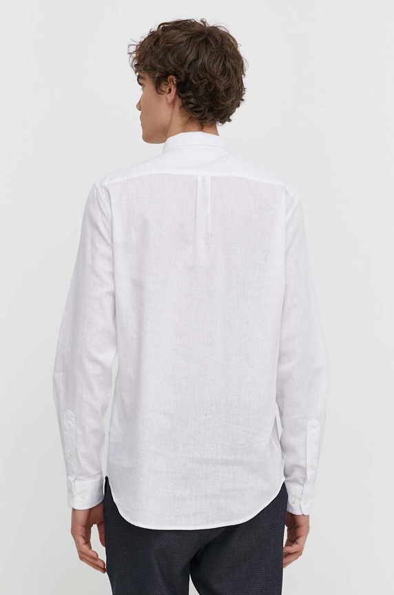 Odjeća Lanena košulja Samsoe Samsoe M20200043 bijela