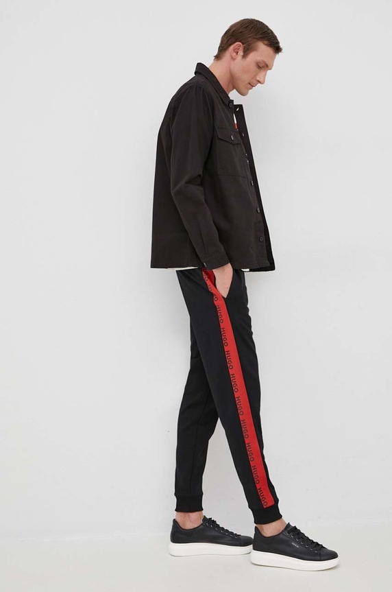 HUGO kurtka jeansowa 50468744 50468744 czarny SS25