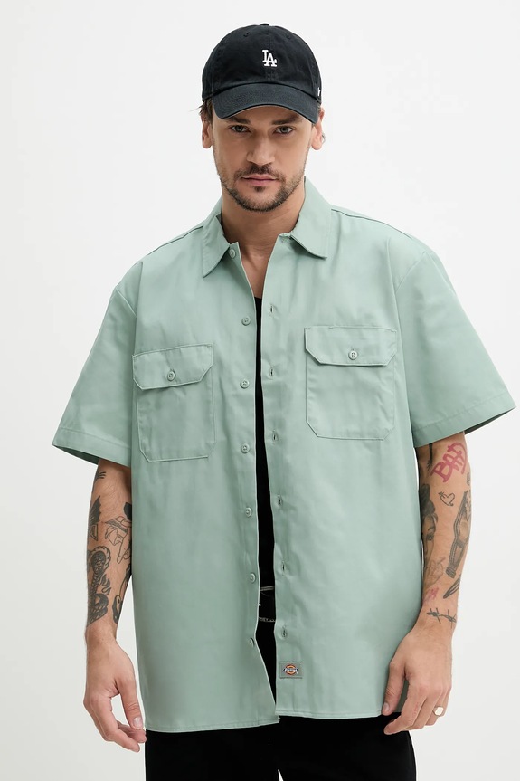 Πουκάμισο Dickies πράσινο DK0A4XK7
