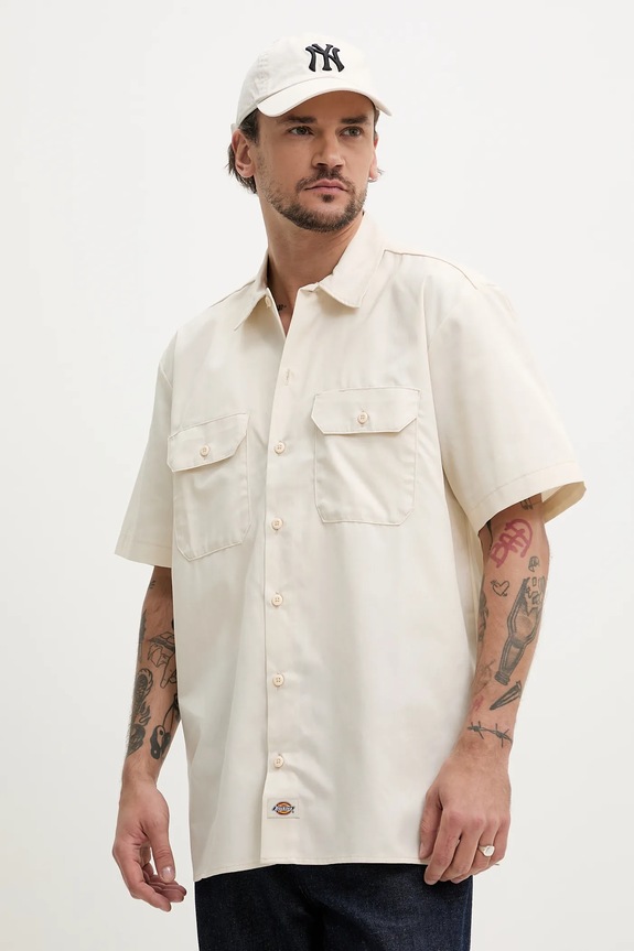 Dickies camasa scurt bej DK0A4XK7