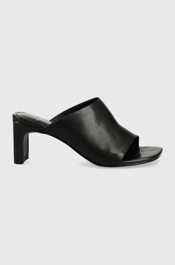 Vagabond Shoemakers klapki skórzane LUISA słupek czarny 5312.201.20