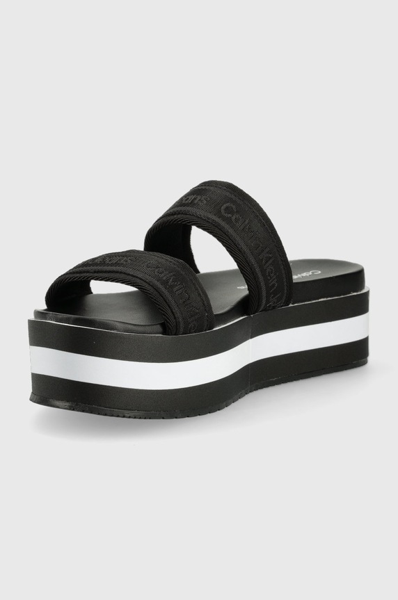 Obuwie Calvin Klein Jeans klapki YW0YW00561.BDS YW0YW00561.BDS czarny