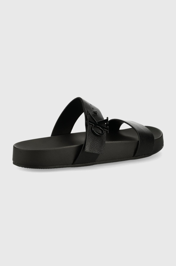 Kožne natikače Calvin Klein Jeans YW0YW00598.BDS crna SS22