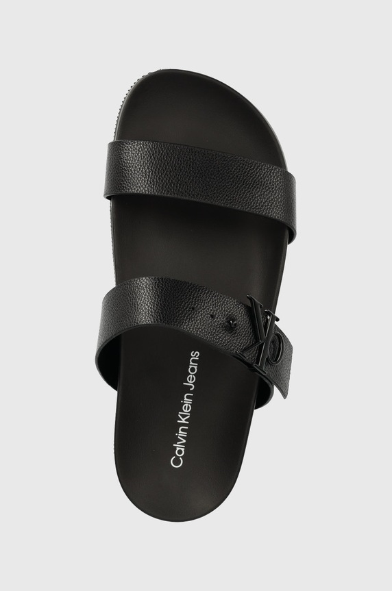 Kožne natikače Calvin Klein Jeans crna YW0YW00598.BDS