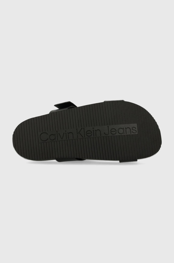 Kožne natikače Calvin Klein Jeans YW0YW00598.BDS crna