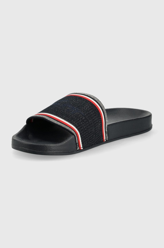 Obuwie Tommy Hilfiger klapki FW0FW06311.DW5 granatowy