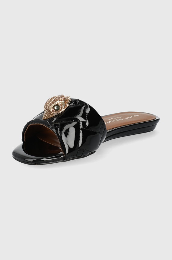 Obuwie Kurt Geiger London klapki skórzane Kensington Flat 8496100309.BLACK czarny