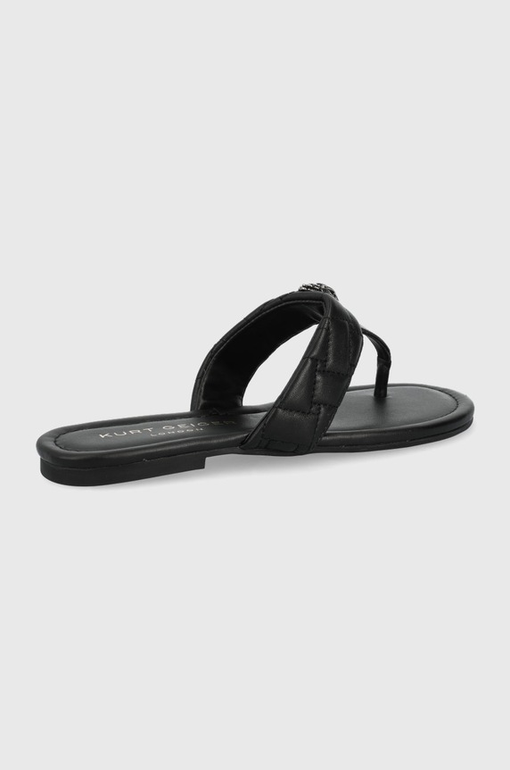 Kožené žabky Kurt Geiger London 8651400109.BLACK černá SS22