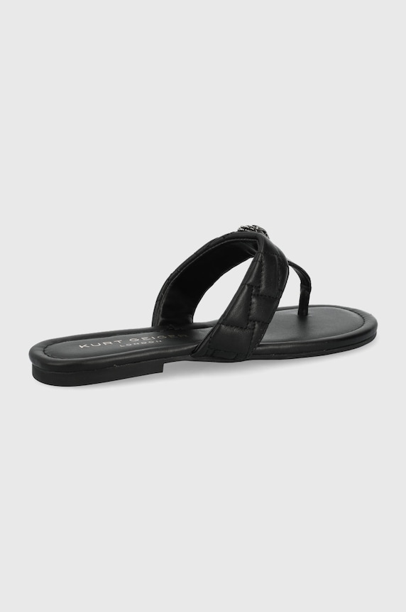 Kožené žabky Kurt Geiger London 8651400109.BLACK černá SS22