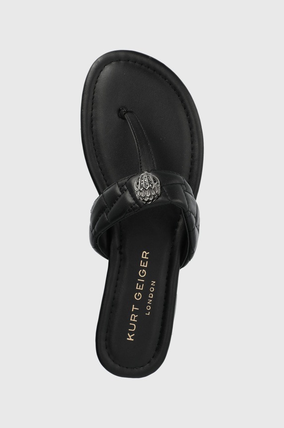 Kožené žabky Kurt Geiger London černá 8651400109.BLACK