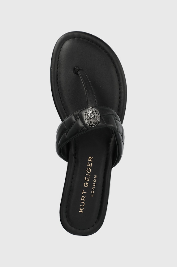 Kožené žabky Kurt Geiger London černá 8651400109.BLACK