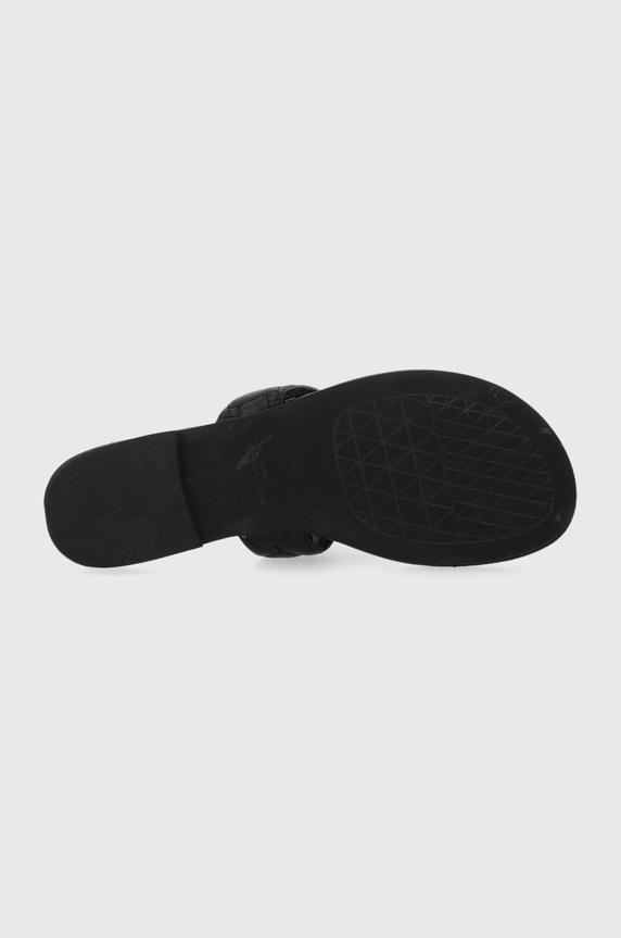 Kožené žabky Kurt Geiger London 8651400109.BLACK černá