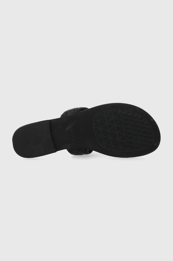 Kožené žabky Kurt Geiger London 8651400109.BLACK černá
