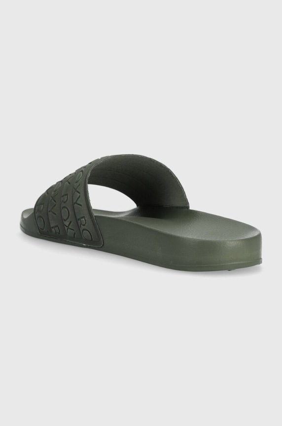Boty Pantofle Roxy Slippy ARJL100999 zelená