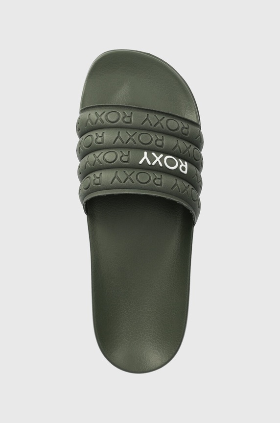 Pantofle Roxy Slippy zelená ARJL100999