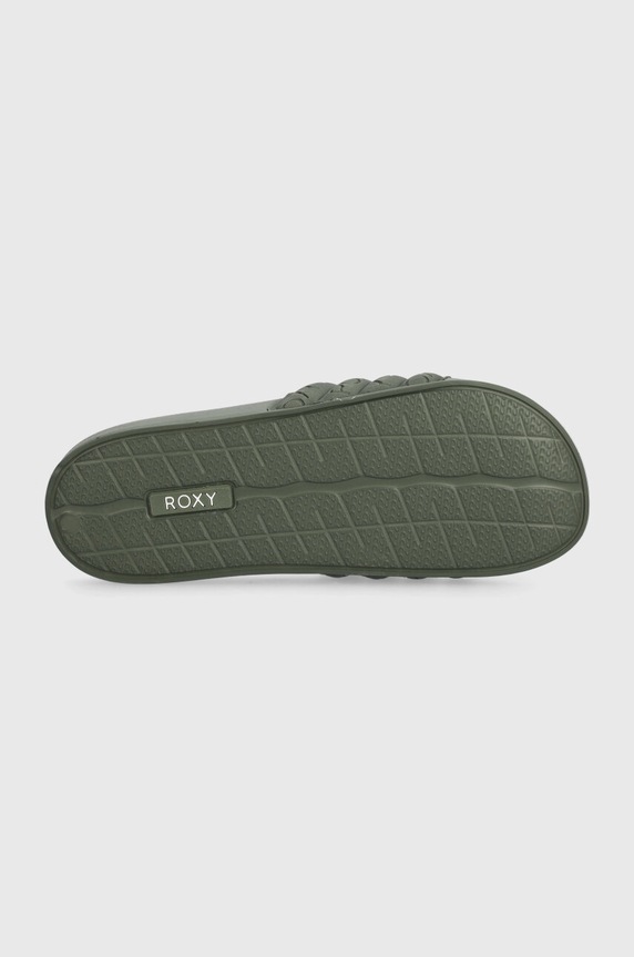 Pantofle Roxy Slippy ARJL100999 zelená