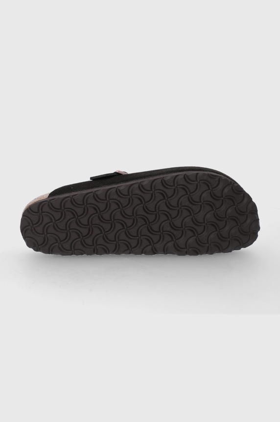 Birkenstock papuci din piele Boston 660463 maro