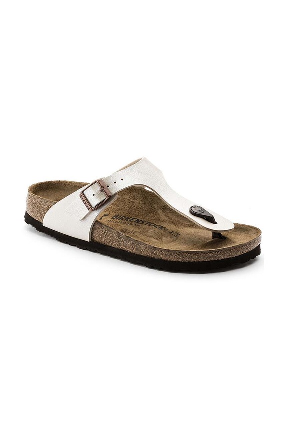 Birkenstock slapi de piele Gizeh 943873 bej SS22
