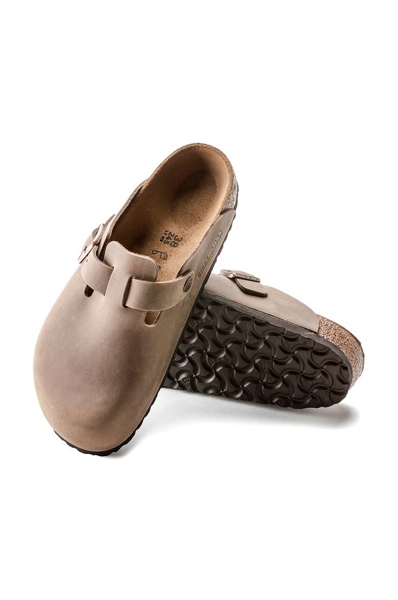 Шльопанці з нубуку Birkenstock Boston 960813