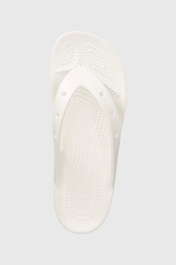 Obuwie Crocs japonki Classic Platform Flip 207714.100 biały