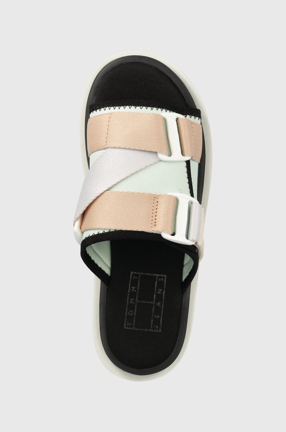 Natikače Tommy Jeans šarena EN0EN01802.L4T.FLATFOR