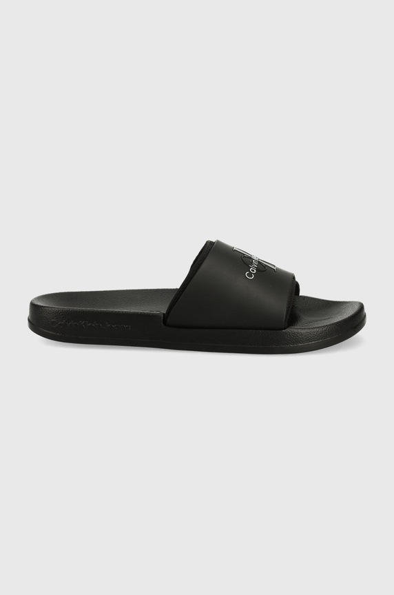 Calvin Klein Jeans papucs INSTITUTIONAL BOLD LOGO 1 BDS fekete YM0YM00361.BDS