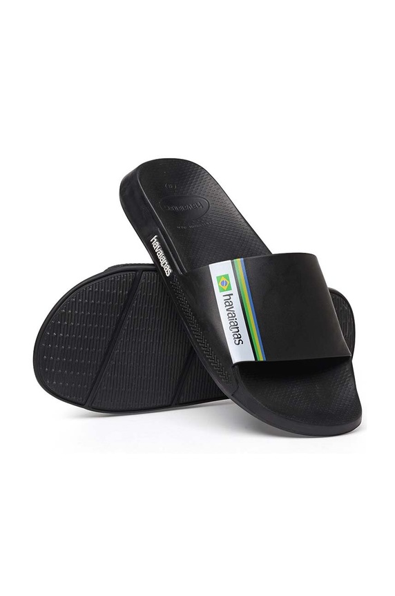 Παντόφλες Havaianas Slide Brasil H4147319.0090P μαύρο