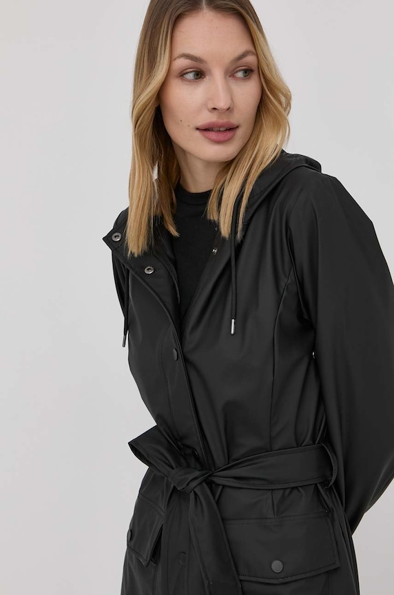 Jakna Rains Curve Jacket 18130 crna 18130.01