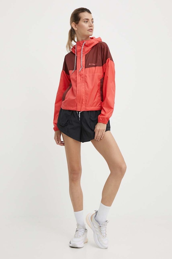 Columbia szabadidős kabát Flash Challenger 1989511 piros SS24