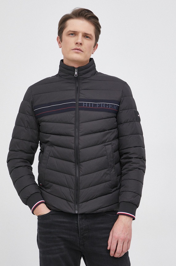 Tommy Hilfiger Kurtka bez kaptura czarny MW0MW21158.PPYY