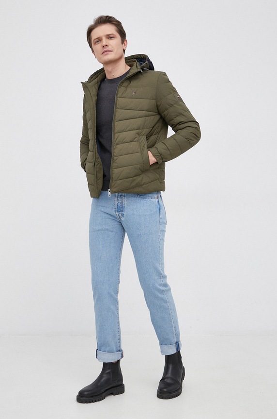 Tommy Hilfiger Kurtka MW0MW21160.PPYY zielony SS22