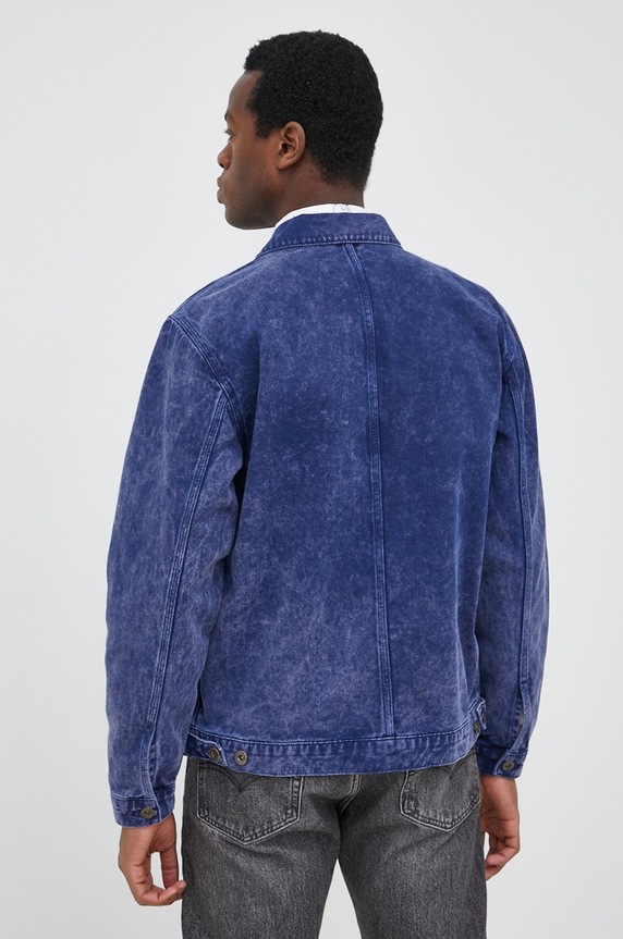 Odzież Desigual kurtka jeansowa 22SMED08 22SMED08 niebieski