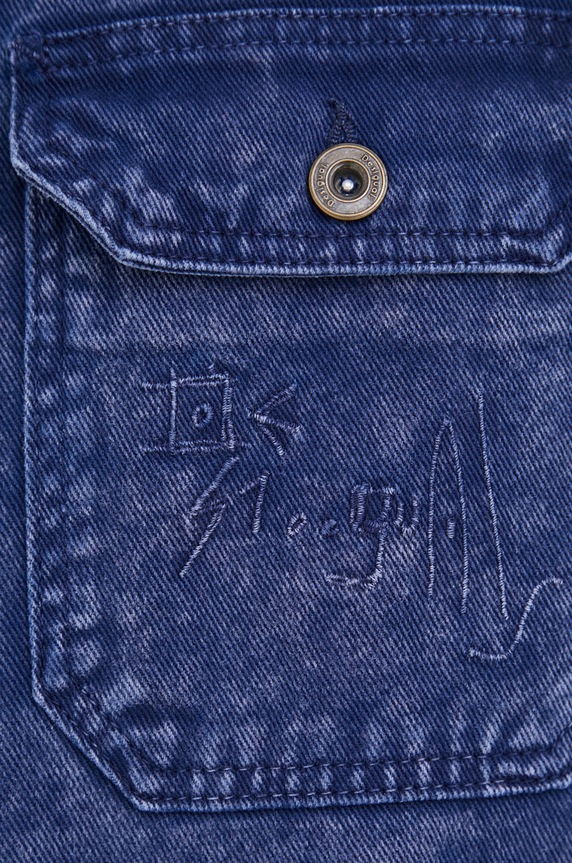 Desigual kurtka jeansowa 22SMED08 22SMED08 niebieski