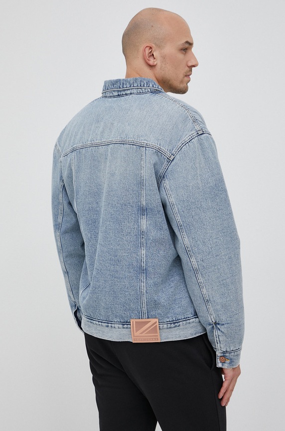 Odzież Pepe Jeans kurtka jeansowa Young Utility PM402464.000 niebieski