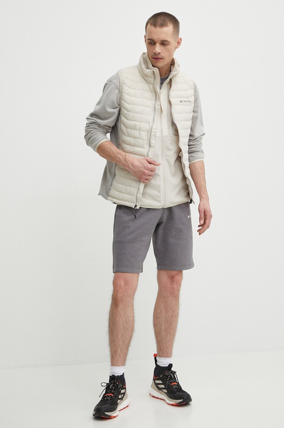 Columbia sportos mellény Powder Pass 1842414 bézs SS24