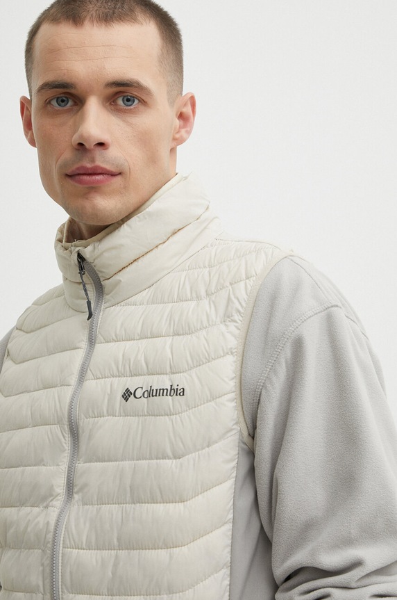 Columbia sportos mellény Powder Pass bézs 1842414