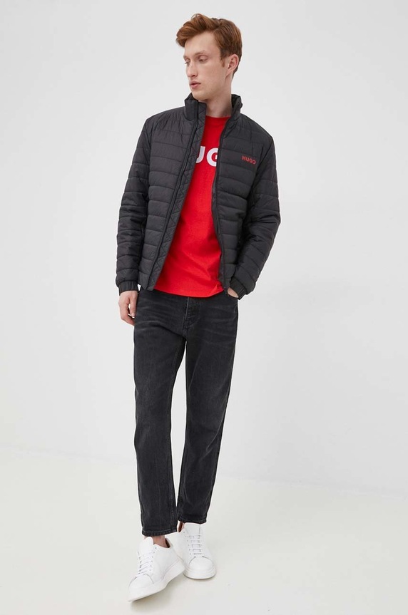 HUGO kurtka 50468719 czarny SS24