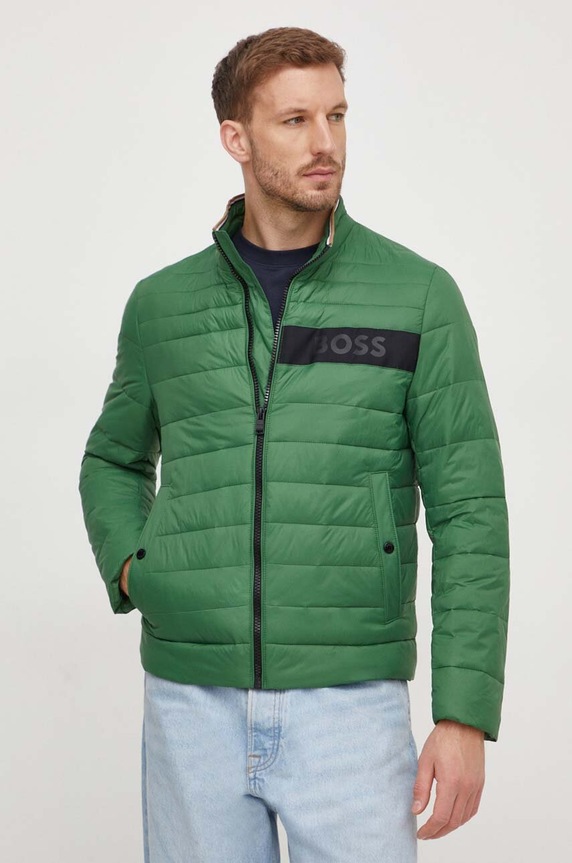 BOSS kurtka bez kaptura zielony 50464308