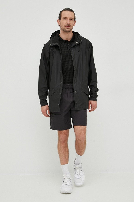 Μπουφάν Rains 12010 Jacket 12010.01 μαύρο AW23