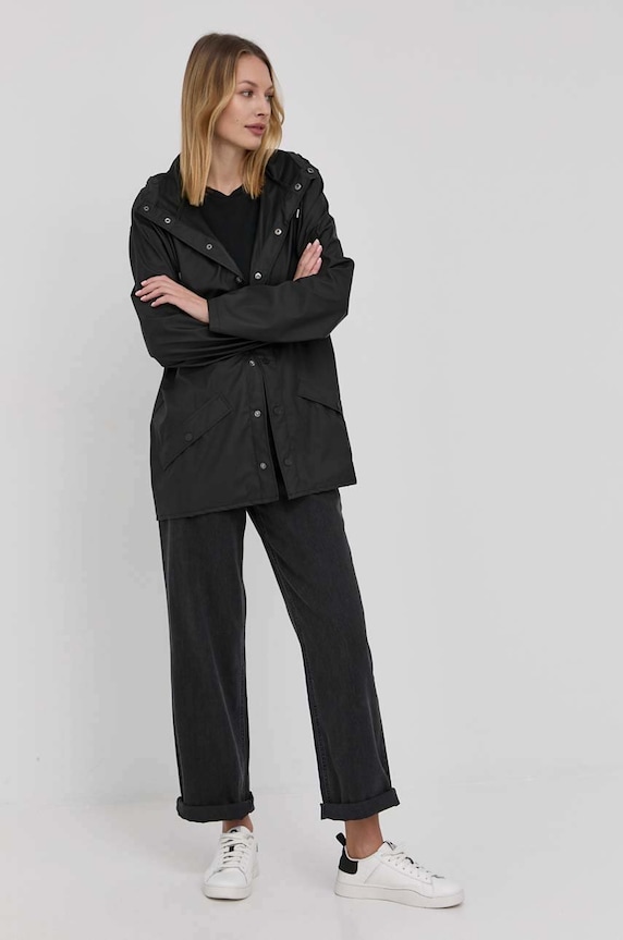 Ρούχα Μπουφάν Rains 12010 Jacket 12010.01 μαύρο