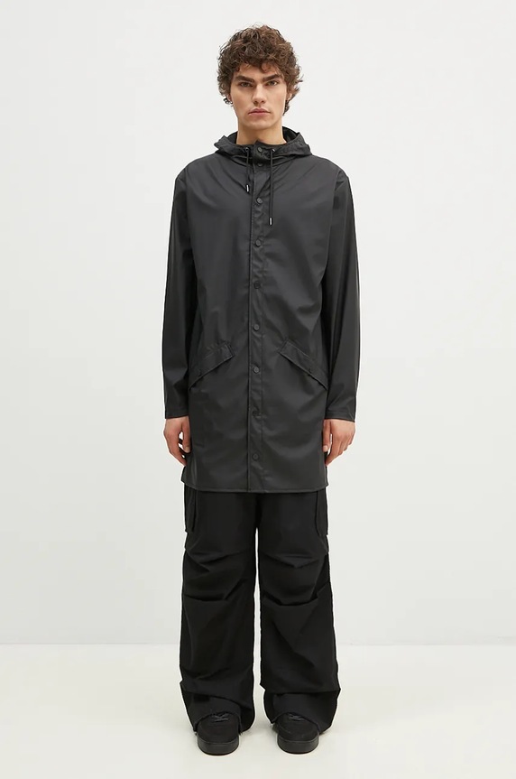 Rains jacket 12020 Long Jacket with black 12020.01