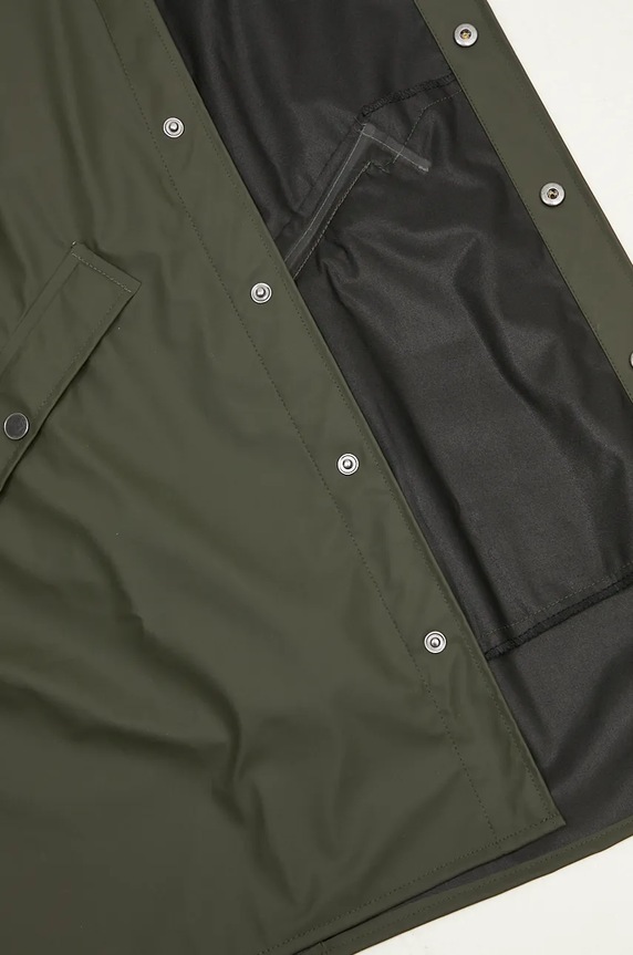 Rains geacă 12020 Long Jacket verde 12020.03