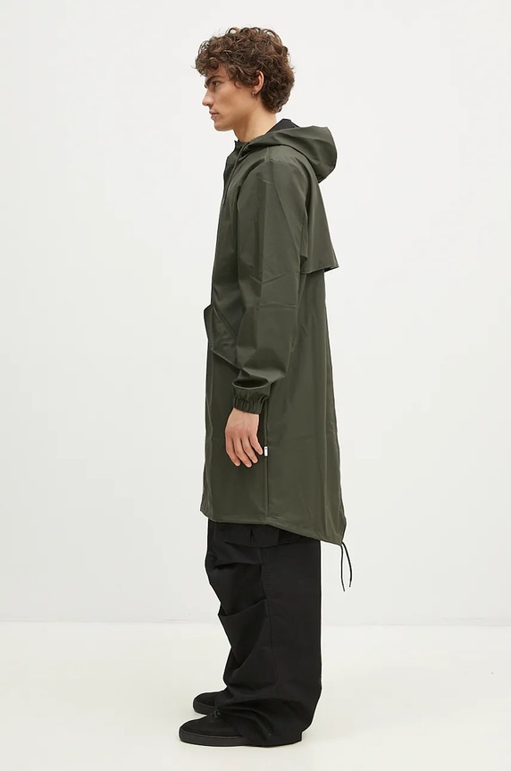 Rains kurtka przeciwdeszczowa 18140 Fishtail Parka 18140.03 zielony SS24