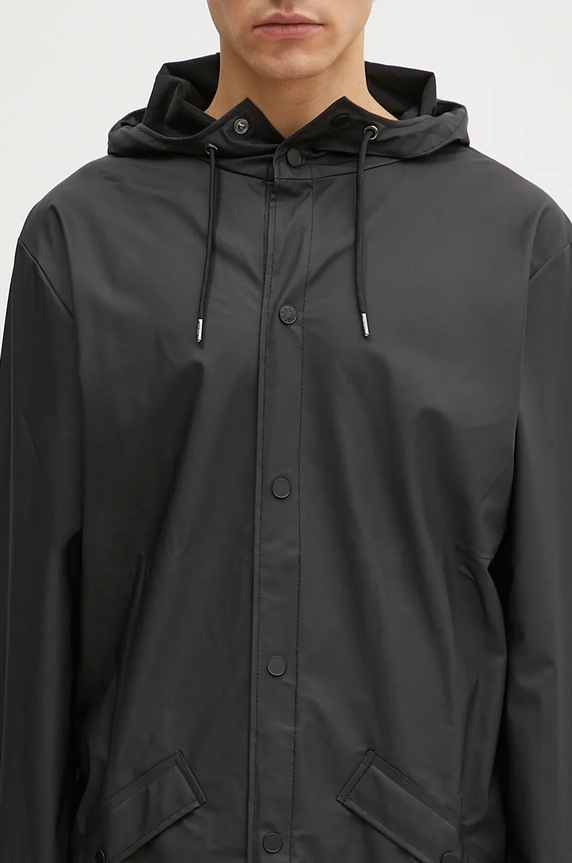 Куртка Rains 18360 Longer Jacket чорний 18360.01