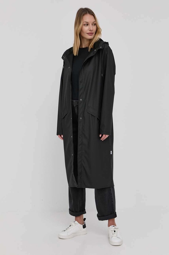 Oblečenie Bunda Rains Longer Jacket 18360.01 čierna