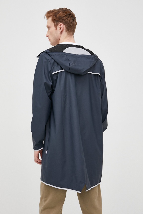 Kišna jakna Rains Long Jacket Reflective 18540.54 mornarsko plava