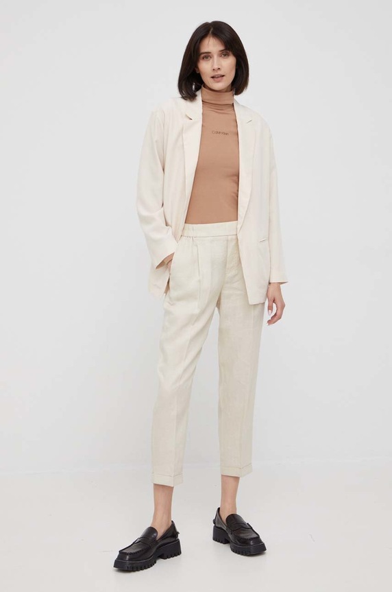 Sisley marynarka 28J6LW007.0M5 beżowy SS22