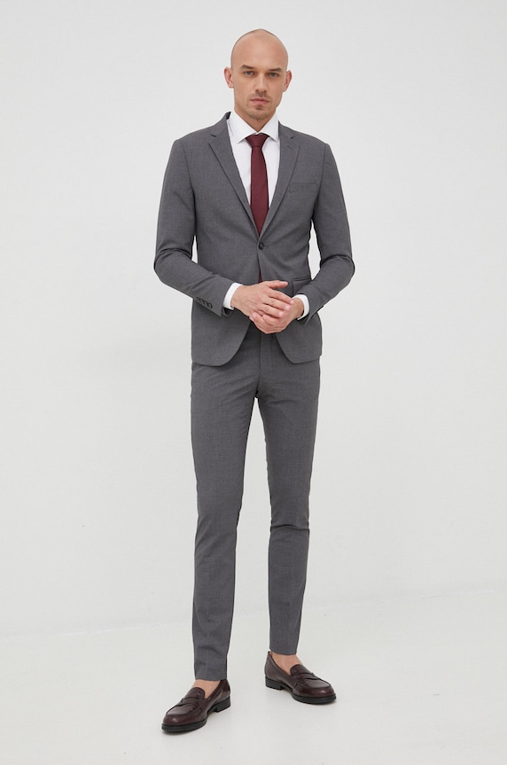 Κοστούμι Lindbergh ύφασμα γκρί 30.61040.GREY.MIX