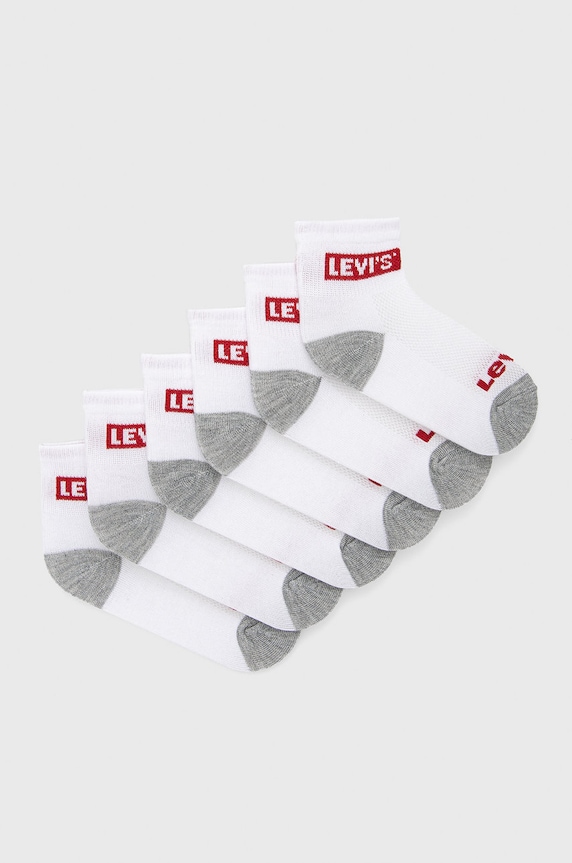 Levi's skarpetki dziecięce (6-pack) skarpetki krótkie biały BL0268.B