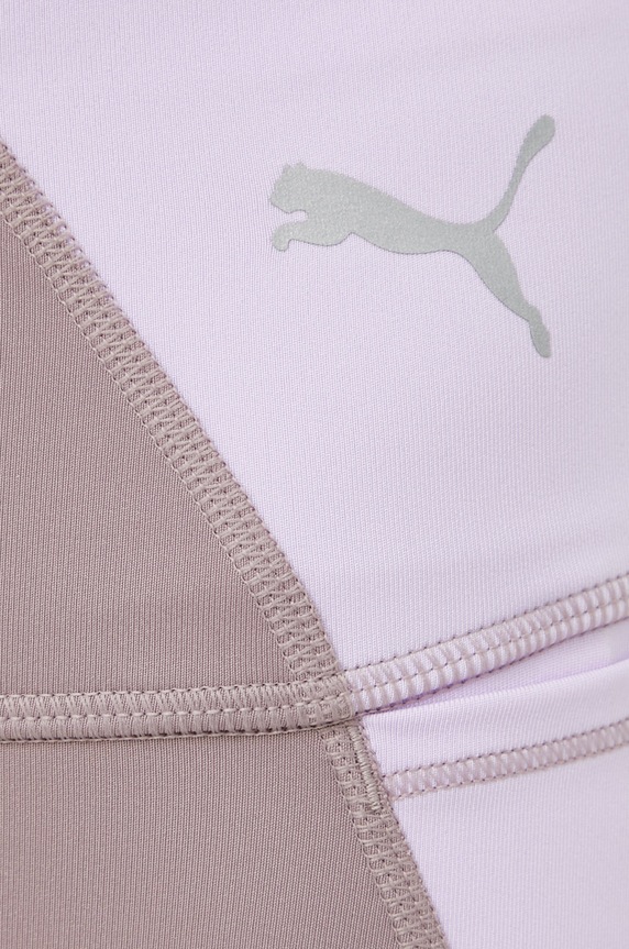Puma legginsy treningowe Evostripe fioletowy 847071